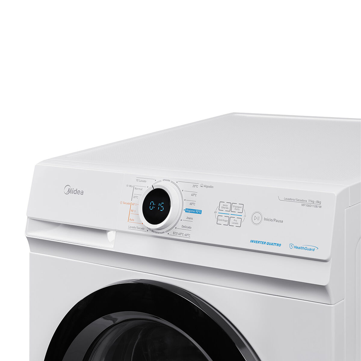 Lavadora Secadora Midea MF100D110B/W 11/8 kg.