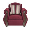 Juego de Living Innovamuebles New Bugambilia Sofá 3 Cuerpos + Dos Sillones 1 Cuerpo Burdeo