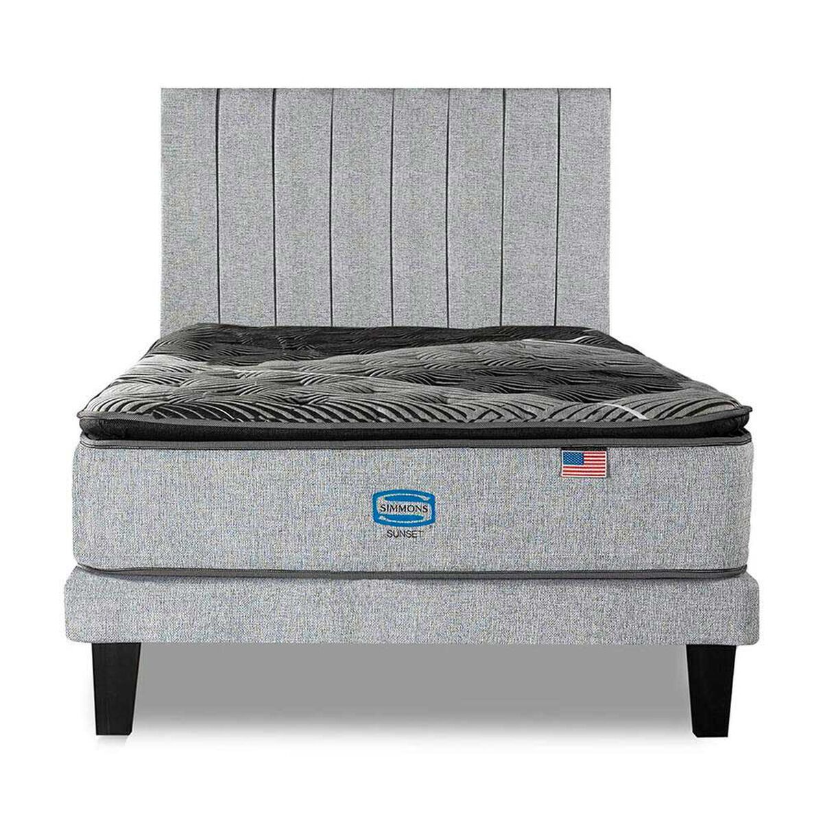 Cama Europea Simmons 1,5 Plazas Sunset