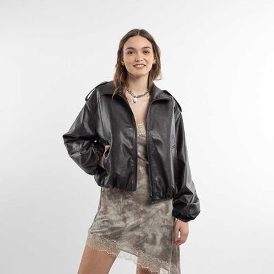 ICONO Chaqueta Ecocuero Mujer Icono