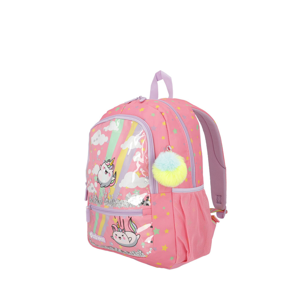 Mochila Logan 4Xt Unicornios Rosado L Xtrem