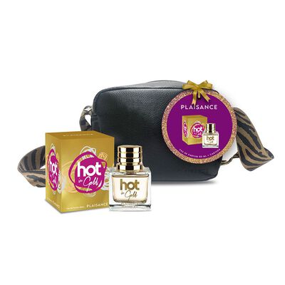 Set Perfume Hot in Gold Mujer 80 ML EDP + Cartera
