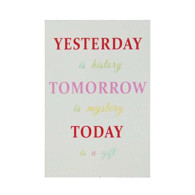 Imagen 1 del producto Ladrillo Decorativo con Leyenda Madera Vgo Rectangular 25 x 18 cm Diseño 1