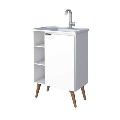 Imagen 2 del producto Vanitorio + Lavamanos Vekkahome Hortensia Blanco