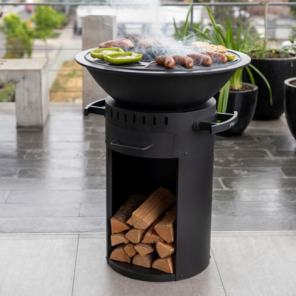 Brasero con borde de parrilla 68cm FDV