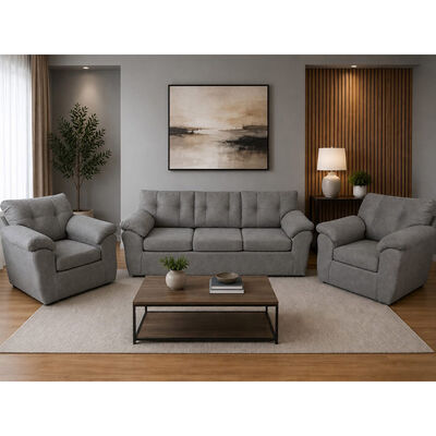 Juego de Living Dise&ntilde;o A&M Home Siena 5 Cuerpos Gris