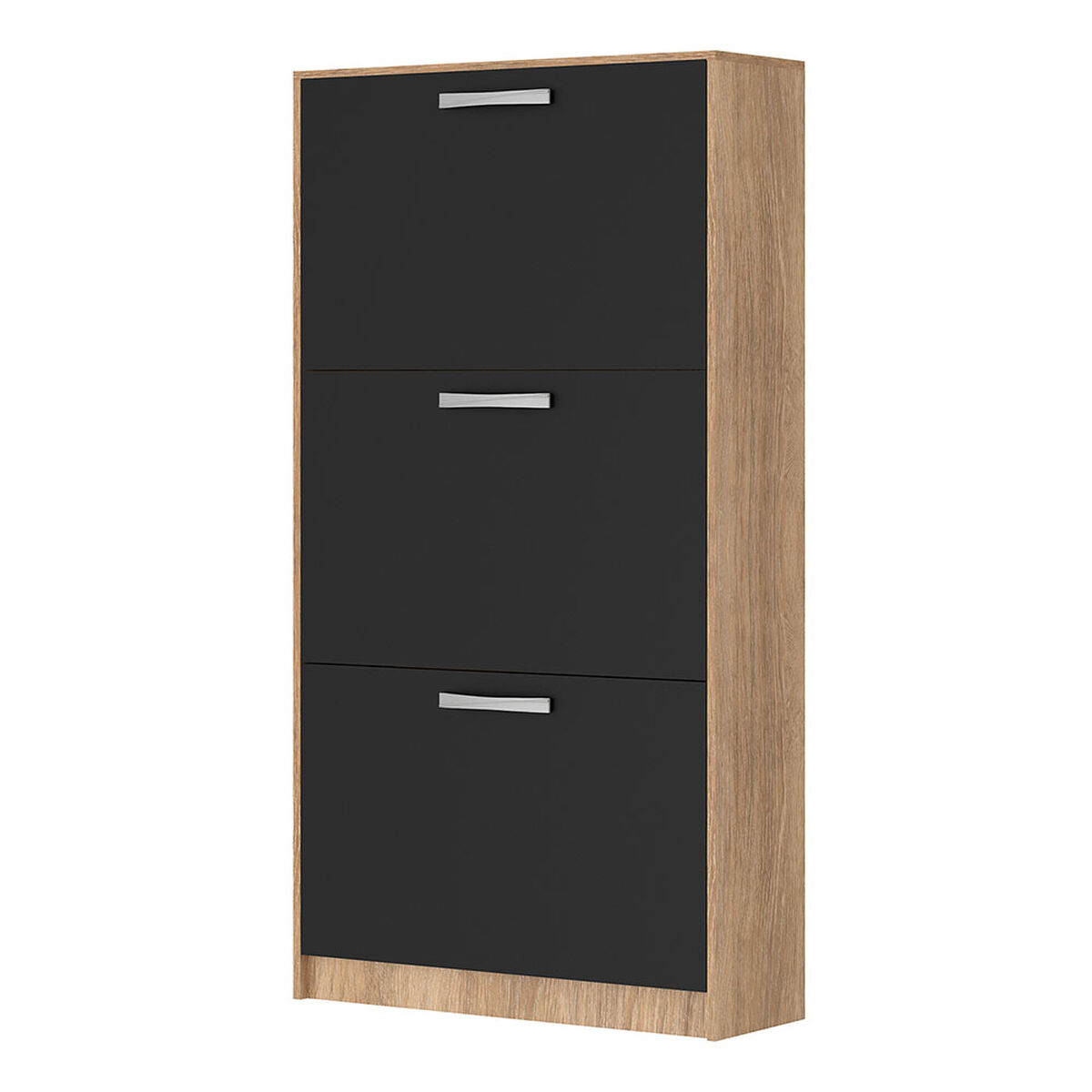 Zapatero Vekkahome Nick 3 puertas Negro