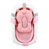 Bañera Plegable Bebe con Cojin Almohada y reductor Rosada Bebesit
