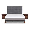 Cama Europea CIC S&uacute;per King Balance + Respaldo + 2 Veladores T&aacute;mesis