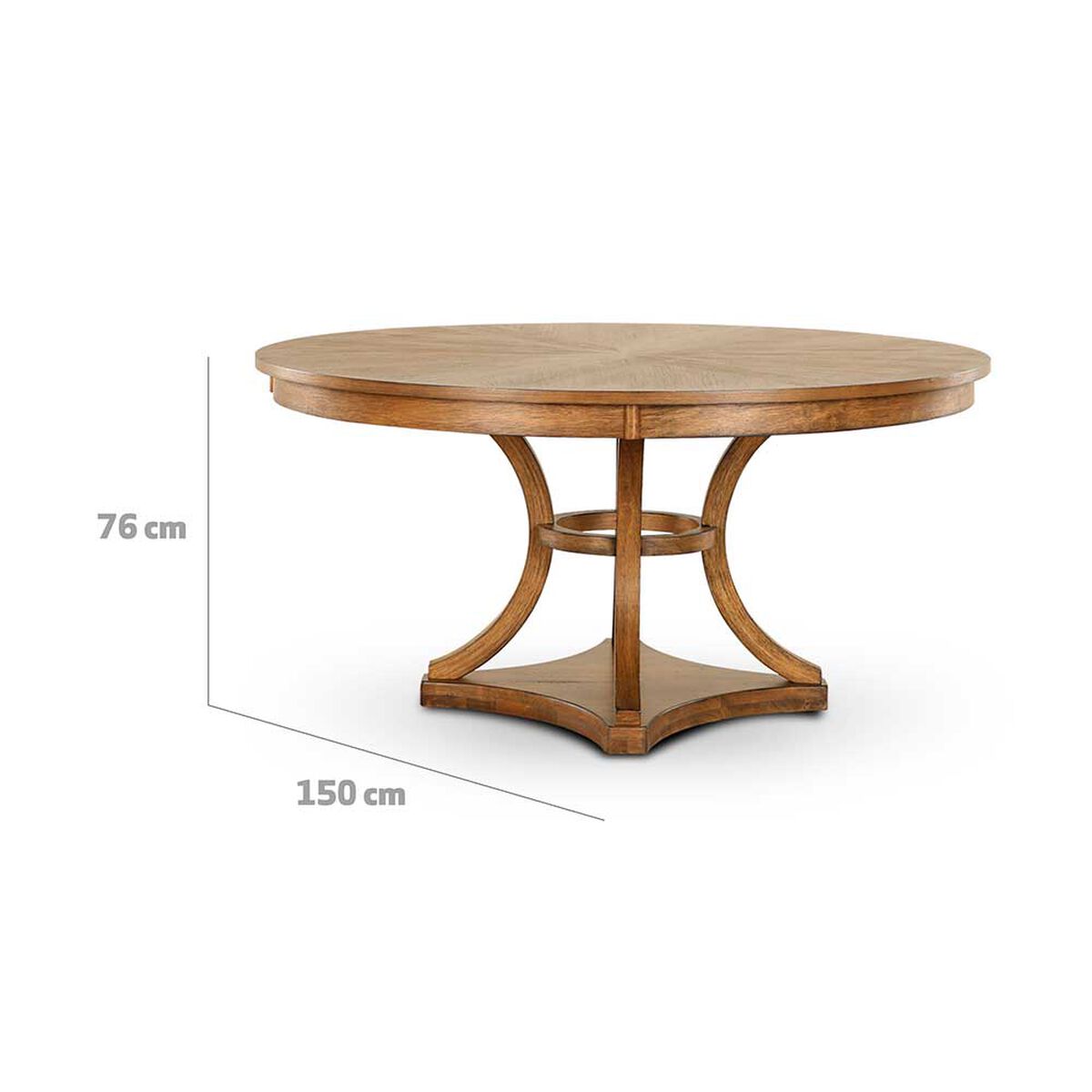 Juego de Comedor CIC Leeds 6 Sillas Roble