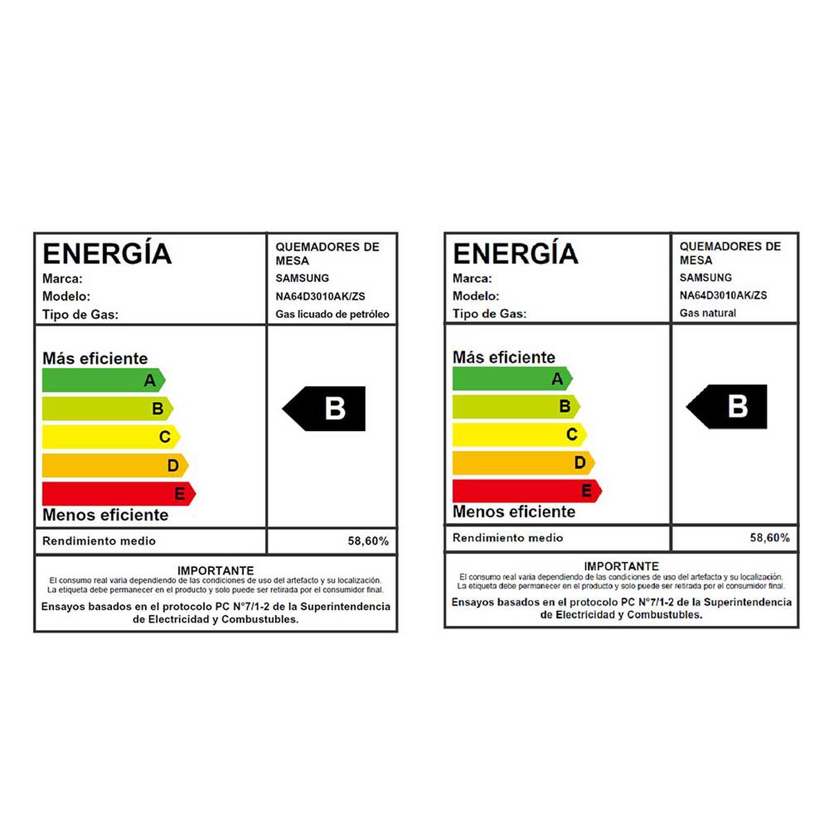 Encimera Samsung NA64D3010AK/ZS 4 Quemadores
