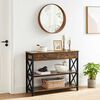 Buffet Fm Furniture Metalwood Colection Marrón Rústico