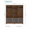 Clóset Onessta Morretes 3 Puertas 9 Cajones Grafito