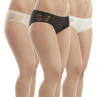 Pack 3 Calzones Bikini sin Demarcación Flores SURTIDO