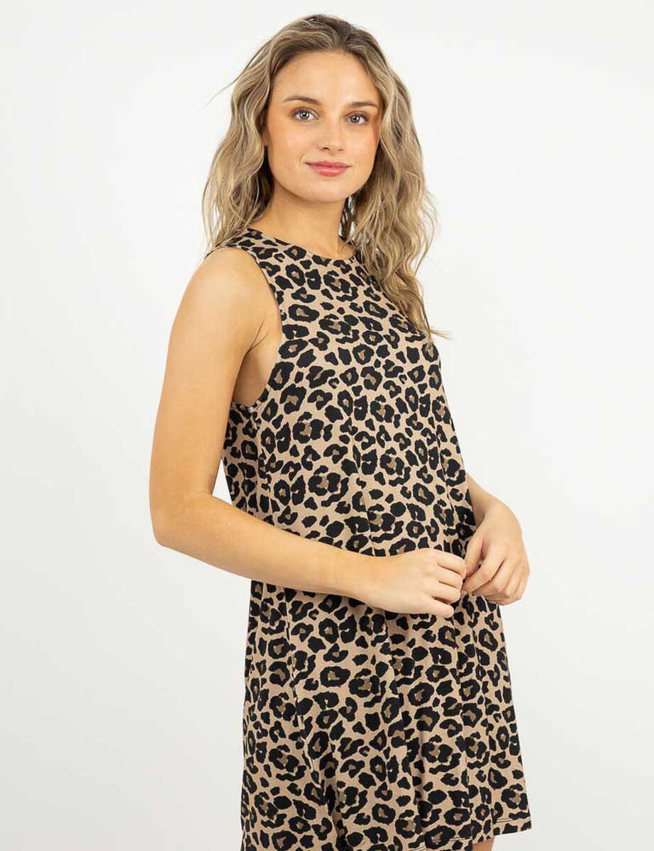 Vestido Corto Sin Mangas Mujer Icono