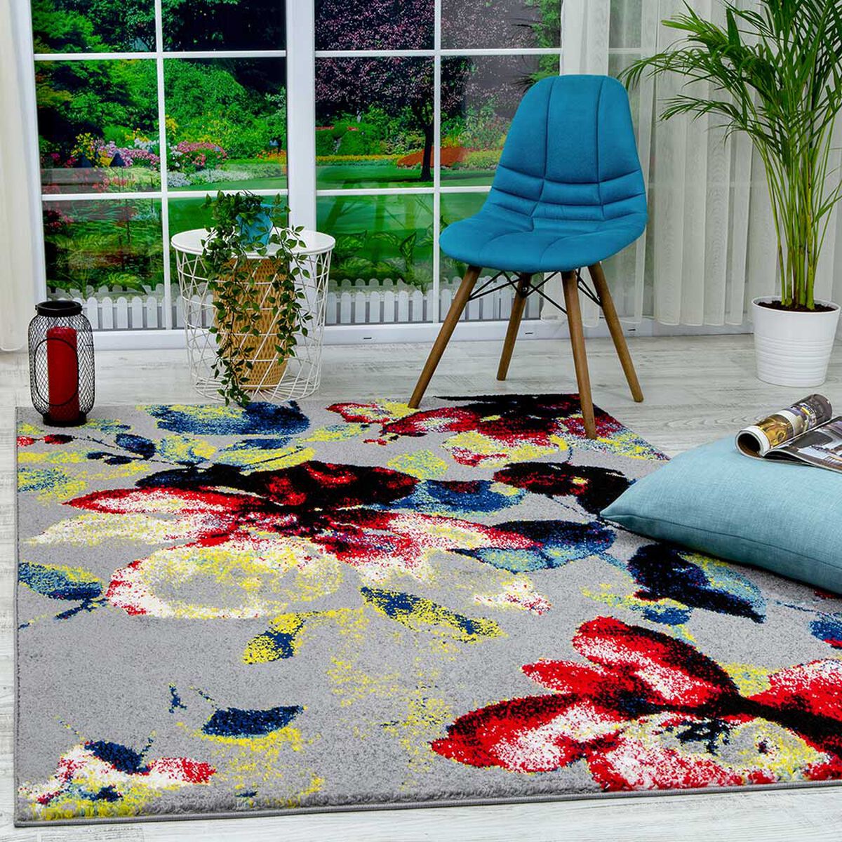 Alfombra  Modalfo Florida Gris 300 x 400 cm