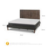 Cama Europea CIC King Ortopedic Advance + Respaldo Baker