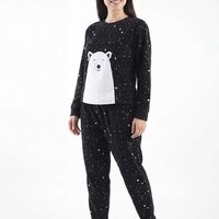 Pijama Mujer Kayser Negro