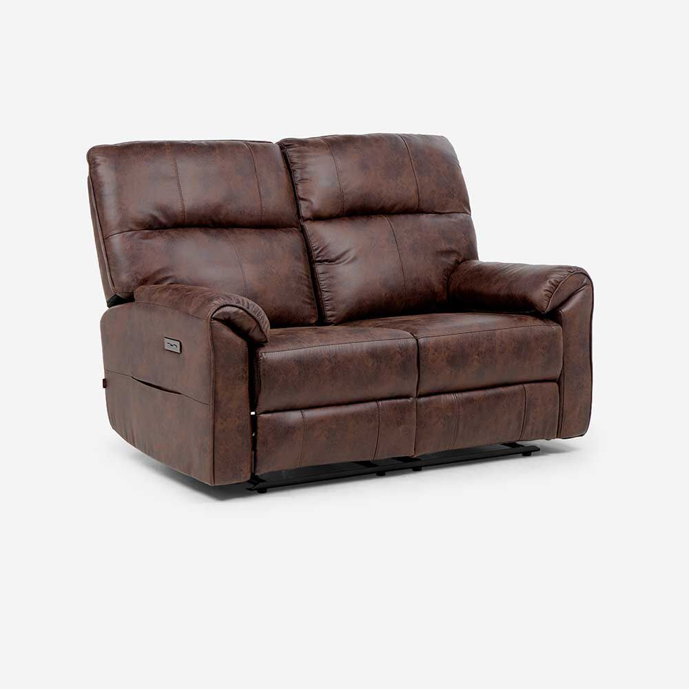 Sofá Reclinable Rosen Tolosa 2 Cuerpos Marrón