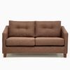 Juego de Living Barra Design Elena Sofá 2 Cuerpos + Dos Sillones 1 Cuerpo Café