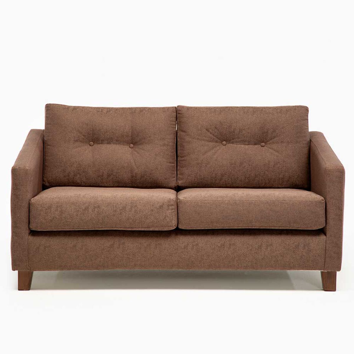 Juego de Living Barra Design Elena Sofá 2 Cuerpos + Dos Sillones 1 Cuerpo Café