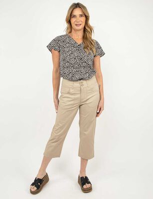 Imagen 2 del producto Pantalón Capri Mujer Portman Club Beige, Negro, Verde