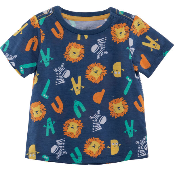 Polera Manga Corta Estampada de Algodón Chess Baby