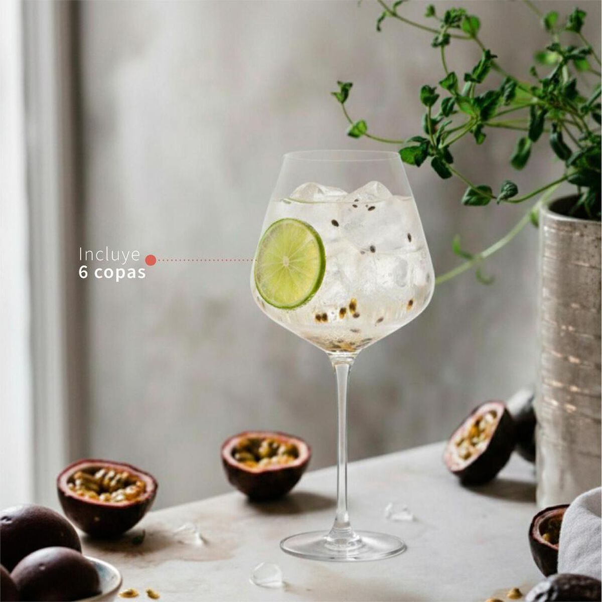 Set 6 Copas Gin Simplit Cristal 650ml London