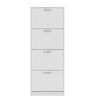 Zapatero Vekkahome Nick 4 puertas Blanca