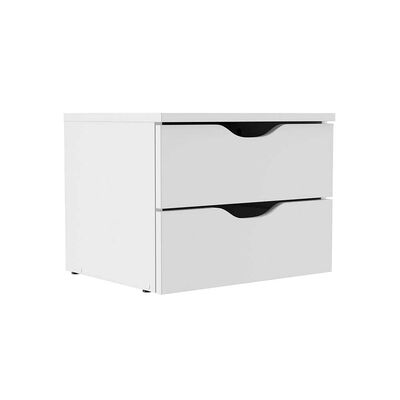 Imagen 2 del producto Velador Aereo Vekkahome Americano 2 Cajones Blanco