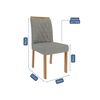 Juego de comedor Decocasa Carol 4 Sillas Off White
