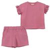 Conjunto Polera + Short Niña Chess