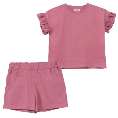 Conjunto Polera + Short Niña Chess null
