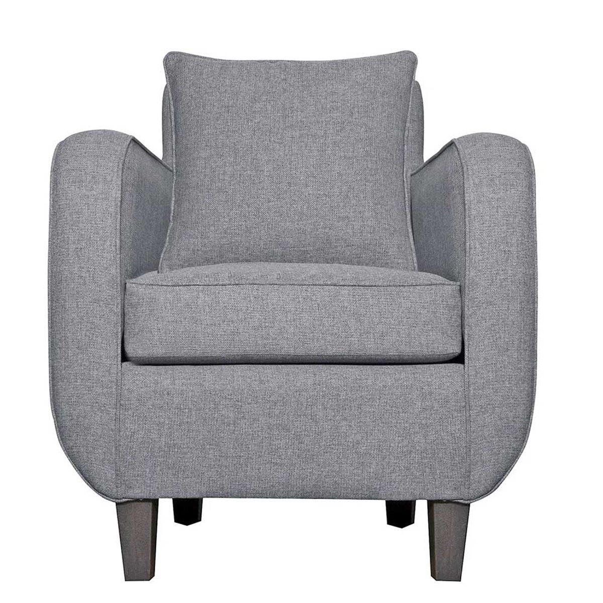 Juego de Living Ruzam Mobel Cronos Sof&aacute; 3 Cuerpos + Dos Sillones 1 Cuerpo Lino Gris