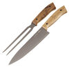 Set Parrillero Wayu Carbón + Tabla + Cuchillo + Trinchero + Garra + Hacha