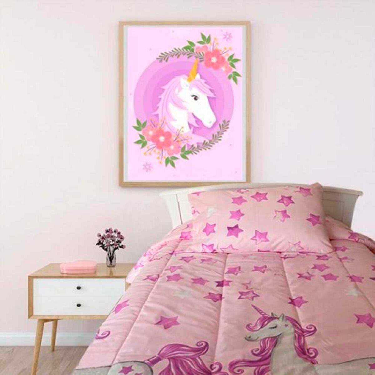 Plum&oacute;n Estampado Illusions 1,5 Plazas Infantil Girl