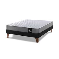 Cama Europea Latam Home Full Zen Best Tela Velvet Negro