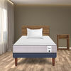 Combo Cama Europea CIC 1,5 Plazas New Titán + Set Maderas Nogal + Almohada Imperial Soft