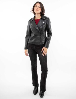 Imagen 2 del producto Chaqueta Biker Ecocuero Mujer Zibel Negro