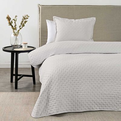 Quilt American Family 1.5 Plazas Dots Beige