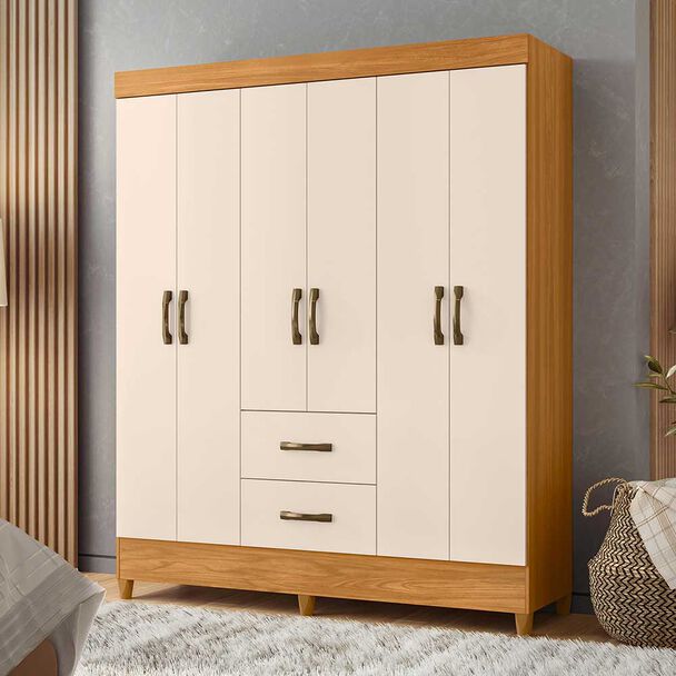 Clóset Vekkahome Mobi 6 Puertas 2 Cajones