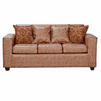 Sofá Black Factory Ezeiza 3 Cuerpos Terracota