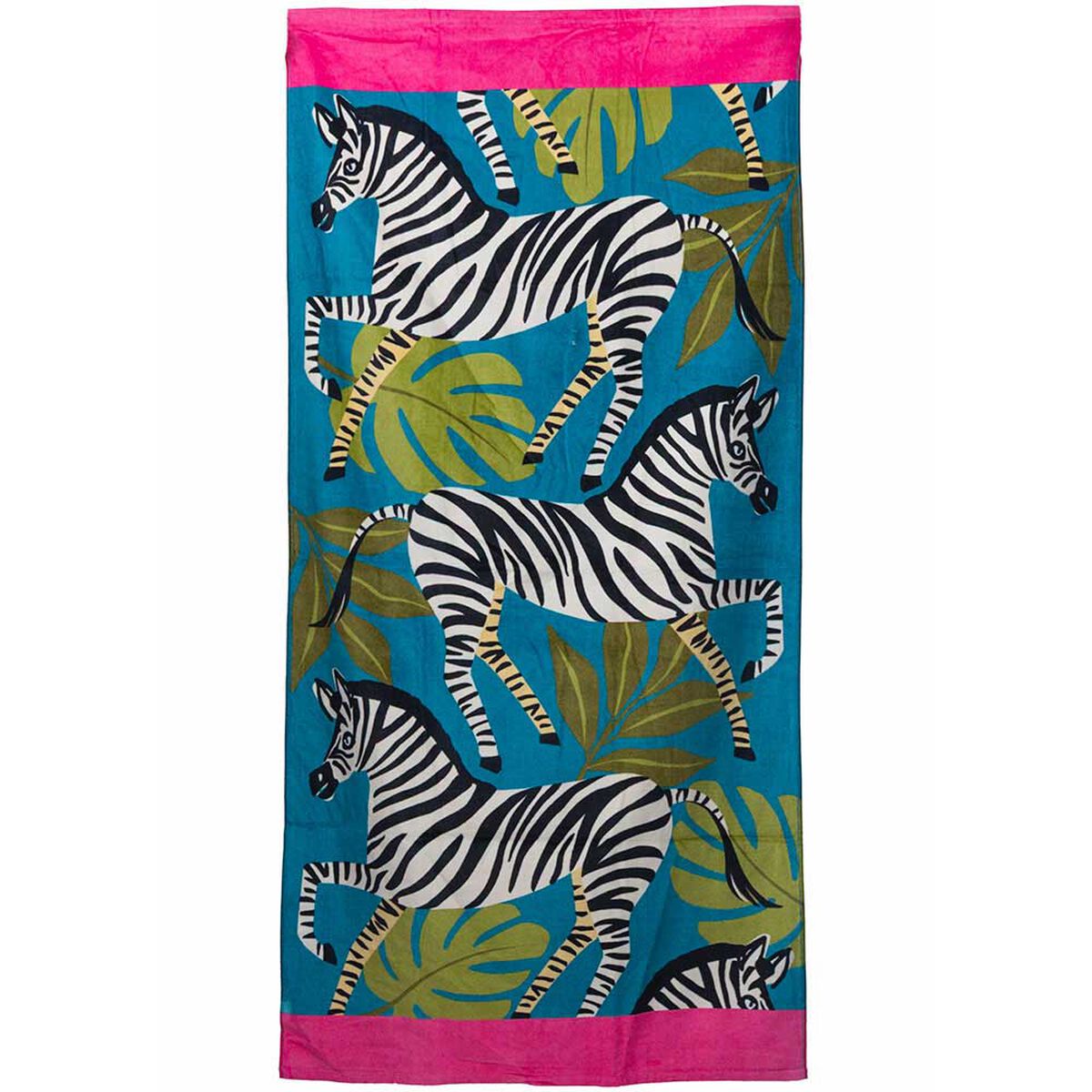 Toalla de Playa Velour Casanova Cebra 75 x 150 cm.