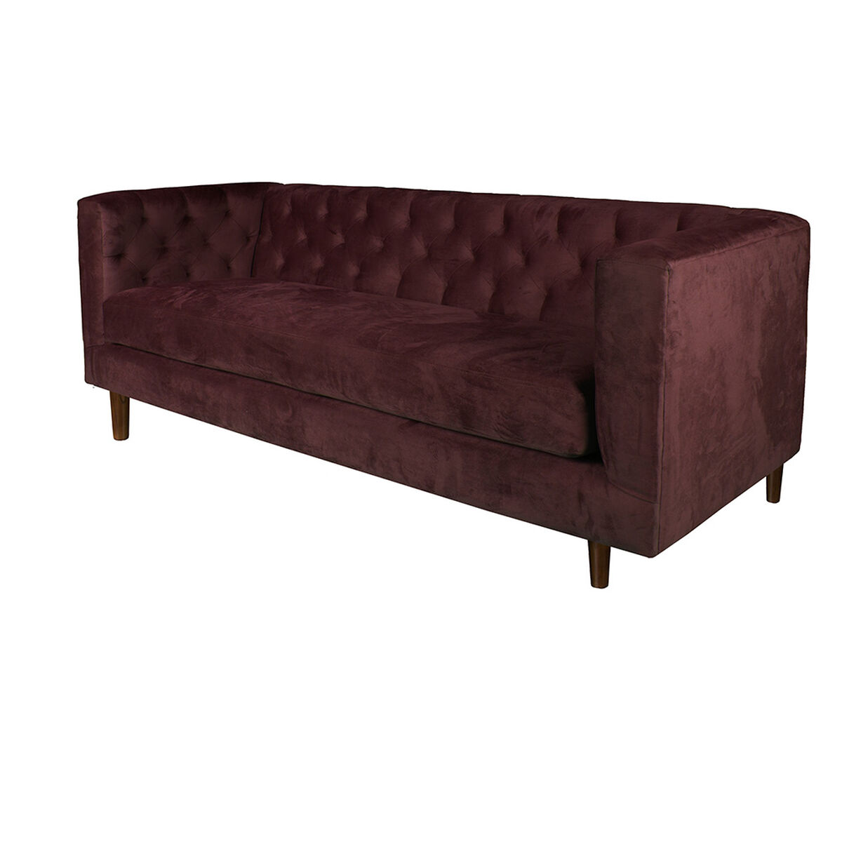 Sof&aacute; Tela Velvet Latam Home Brescia 3 Cuerpos