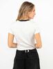 Polera Crop Con Estampado Mujer Icono