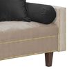 Futón Black Factory Vanguardia 3 Cuerpos Beige Negro
