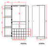 Mueble Bar con Espejo TuHome Sintra