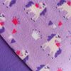 Sábana de polar American Family 1,5 Plazas Unicornio Morado