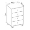 Cajonera Rodler RD826 Blanco 45 x 36 cm.