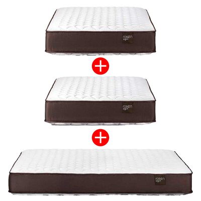 Imagen 1 del producto Combo 3 Colchones Rosen Ergo T de 1 Plaza + 1,5 Plazas + 2 Plazas